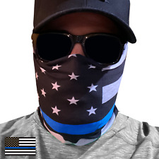 Thin Blue Line Police Law Enforcement Face Cover Mask picture