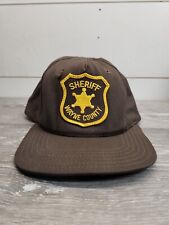 WAYNE COUNTY MICHIGAN SHERIFF POLICE OFFICER HAT LARGE SNAP BACK BANCROFT CAP  picture