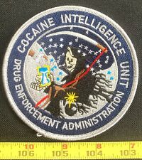 DEA Cocaine Intelligence Unit Police Shoulder Jacket Patch Iron On picture
