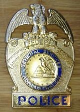OBSOLETE GSA FEDERAL PROTECTIVE SERVICE POLICE DEPARTMENT HAT BADGE picture