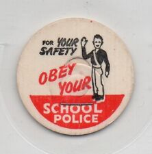 Milk Bottle Cap - FOR YOUR SAFETY - OBEY YOUR SCHOOL POLICE - generic cap - picture