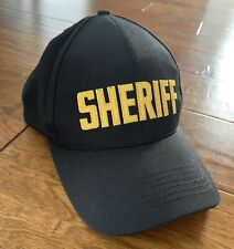 Tactical Tailor Gold Sheriff Law Enforcement Black Adjustable Hat Cap picture