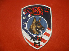 JEFFERSONVILLE INDIANA K9 POLICE PATCH picture