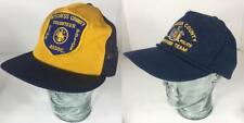 Baseball Trucker Lot 2 Vtg Cap Snapback Dutchess Cty Fire Police Hat USA Yupoong picture