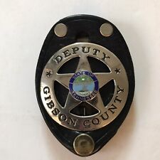 Vintage Obsolete Gibson County TENNESSEE Deputy POLICE BADGE Authentic RARE picture