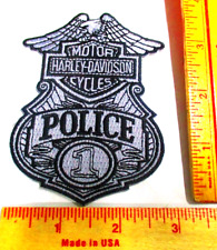 Harley Police patch vintage biker vest collectible old HD motorcycle memorabilia picture