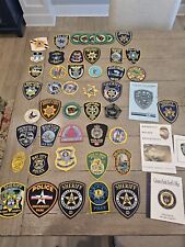 Police Patch Lot 50 xTotal Law Enforcement Patches ~ Mix Of New & Used picture