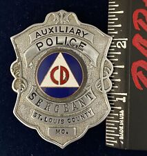 Obsolete St. Louis County Missouri Auxiliary Police Civil Defense Sergeant Set. picture