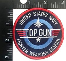 U.S. NAVY TOP GUN FIGHTER WEAPONS SCHOOL 3-INCH PATCH (USN-2) NAVAL AVIATION picture