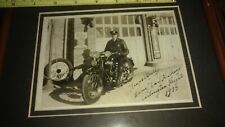 Vint Photo Motorcycle Police COP Skoog Arlington Heights ill.  Excelsior 1933  picture