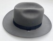STRATTON TROOPER STYLE FELT HAT F38 Size 7.5 SHERIFF STETSON BRAND NEW $150+ picture