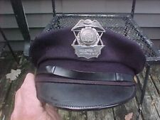 VINTAGE POLICE OFFICER HAT - KENOSHA CONSTABLE BADGE  - SMALL SIZE picture