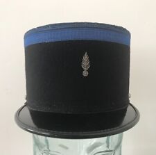 Vintage Original French Gendarme Police Hat Cap Kepi Black and Blue France picture