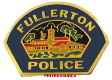 Police Pins Fullerton CA Police Patch Lapel Hat Pin Collector Vintage Historic picture