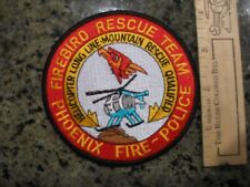 old Phoenix Fire Police Mountain Rescue Air Unit patch Arizona AZ picture