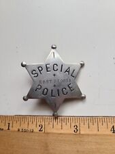 Very Early East Peoria ILL Special Police Badge Six Point Star Illinois  picture