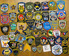 50 Police Sheriff Law Enforcement Security Patches Collection Dealer Patch Lot E picture