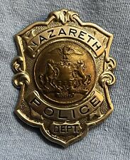 Antique Nazareth Police Department Badge picture