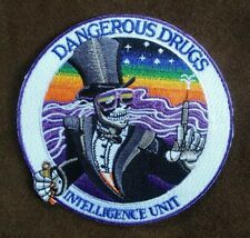 DEA DANGEROUS DRUGS Unit Police Shoulder Jacket Patch Iron On picture