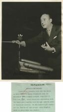 Louis Gress music conductor w baton antique photo picture