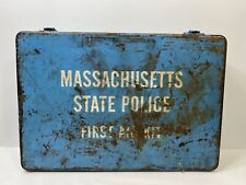 Massachusetts State Police Vintage First Aid Kit Full Of Medical Contents RARE picture