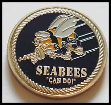 U.S. NAVY SEABEES CAN DO WE BUILD WE FIGHT CHALLENGE COIN picture