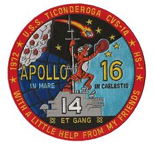 USS Ticonderoga CVS-14 Apollo 16 NASA US Navy space recovery ship jacket patch picture