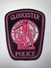 Gloucester Massachusetts Police Dept Breast Cancer Awareness Pink Patch picture