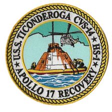 Apollo 17 USS Ticonderoga CVS-14 NASA US Navy space recovery force ship patch picture
