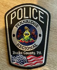 New POLICE Pennridge Regional Bucks County, PA Pennsylvania iron-on patch badge  picture