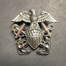 Vtg Sterling Silver Eagle 1/20 10k G F Anchors VANGUARD NY Military Navy Pin WW2 picture