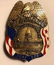 Wash. D.C. Metropolitan Police Millennium Commerative police badge picture