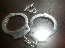 Police  handcuffs with dubble locks with 2-keys. shows some wear from use.  picture