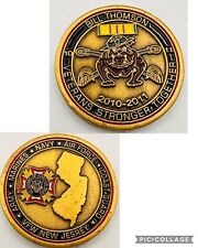 Vietnam Veterans 2010-11 VFW New Jersey Army Marines ￼ Navy 1” Challenge Coin ￼ picture