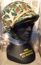 1/4 Scale Gearbox Military WWII Iwo Jima U.S. Marines Camouflaged M1 Helmet  picture