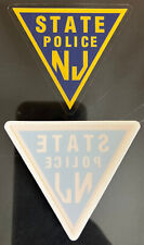 3'' NEW JERSEY STATE POLICE NJSP INSIDE WINDOW DECAL STICKER picture