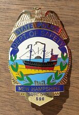 New Hampshire Dept of Safety State Police Traffic Officer Badge OBSOLETE picture