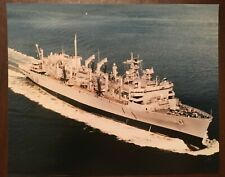 UNITED STATES SHIP SUPPLY OE-6 AERIAL PHOTOGRAPH - FAST COMBAT SUPPORT SHIP  picture