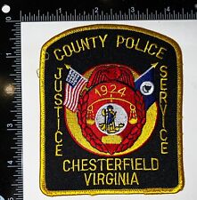 VINTAGE Chesterfield County Police Virginia VA Patch picture