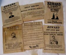 Billy the Kid Wells Fargo Old West Wanted Posters Johnny Ringo Cole Younger picture