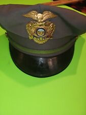 Vintage 1940s The Great Seal Of The State Of  California  Police Officers Hat  picture