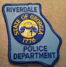 GA Riverdale Georgia Police Patch picture