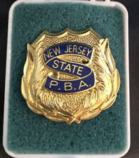 Vintage New Jersey State PBA POLICE BENEVOLENT ASSOC Badge picture