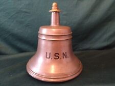 US Navy Ship Bell - Brass USN 10” Boat picture