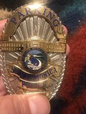 obsolete police badge us-Santa Monica parking Old Style Badge Blackinton picture