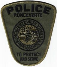 Ronceverte Police West Virginia green SWAT Police Patch West Virginia WV picture