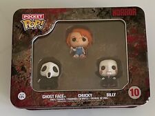 Funko Pocket Pop Horror Movie Tin #10 Ghost Face, Chucky, Billy Halloween NEW picture
