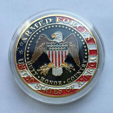 American US Military Armed Forces Gold Eagle Challenge Coin Collectible Gift picture