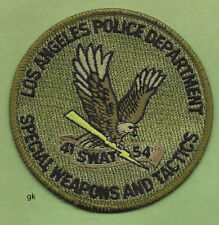 LOS ANGELES  SWAT POLICE SWAT SHOULDER PATCH SUBDUED (green) picture