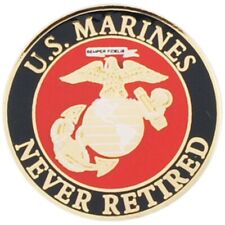 US Marines Never Retired Lapel Pin (1